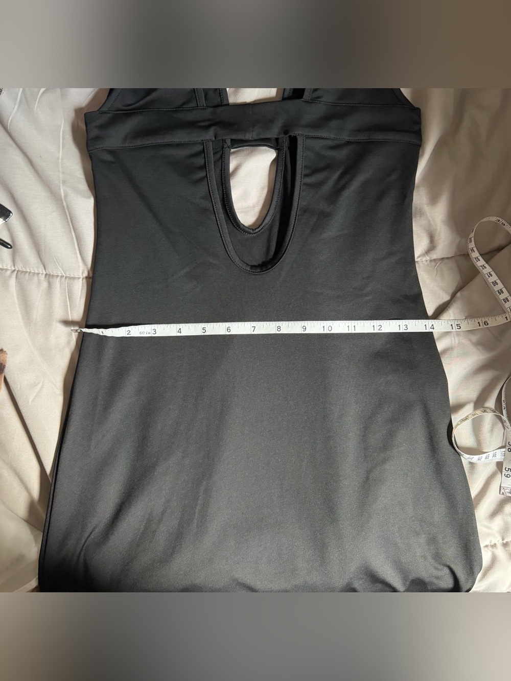 NWT COMMENSE Solid Cutout Cami Maxi Dress Black Size S - Picture 11 of 12